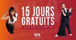 15 Jours Gratuits – 144 DANCE STUDIO