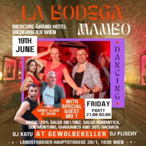 19.06.26 La Bodega Mambo | Salsa – Bachata Cross-Body Social