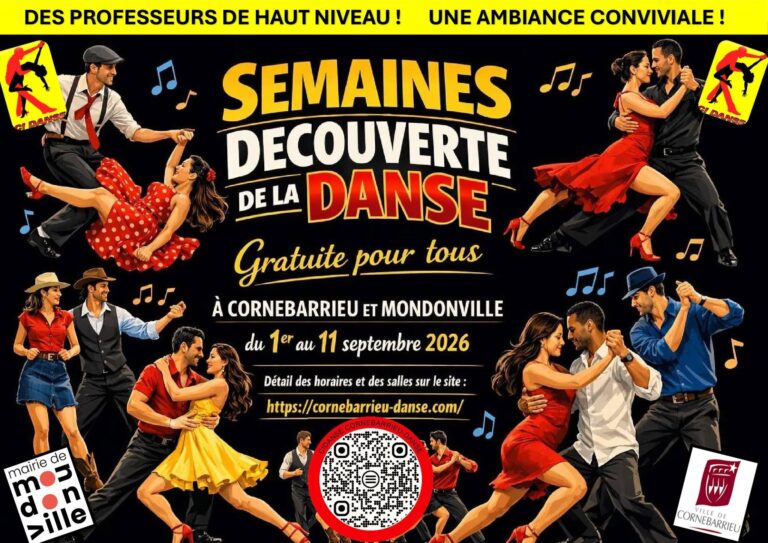 2 Semaines Portes ouvertes Découvertes de la danse