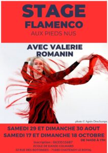 2 Stages de FLAMENCO aux pieds nus avec Valérie Romanin