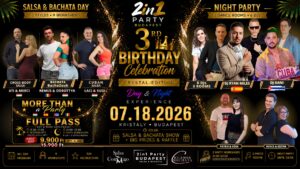 2in1 Party BUDAPEST | Salsa & Bachata ✦ Day & Night | Crystal Edition | 3rd Birthday Celebration