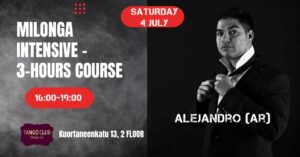 3 HOURS MILONGA INTENSIVE COURSE-HELSINKI
