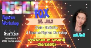 3 Stunden Discofox Figuren-Workshop mit Andi – bei schönem Wetter OUTDOOR