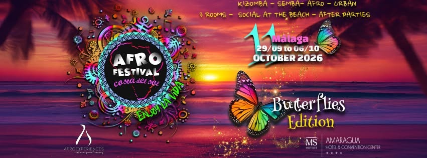 AFROFESTIVAL MALAGA 11TH EDITION (OFFICIAL EVENT – BUTTERFLIES)