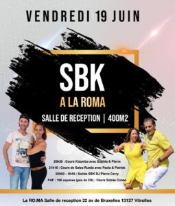 Agenda Cours & Soirée SBK – Pierre CERRY