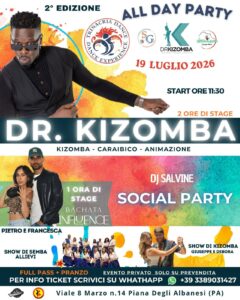 🇦🇴 ALL DAY PARTY 🔥 2° Edizione ( DR.KIZOMBA) 🇮🇹