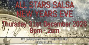 All Stars Salsa Thursday 31st December 2026