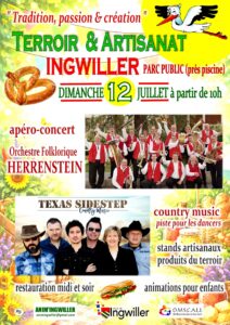 Après-midi country gratuite à INGWILLER (67) dimanche 12 Juillet 2026 avec TEXAS SIDESTEP