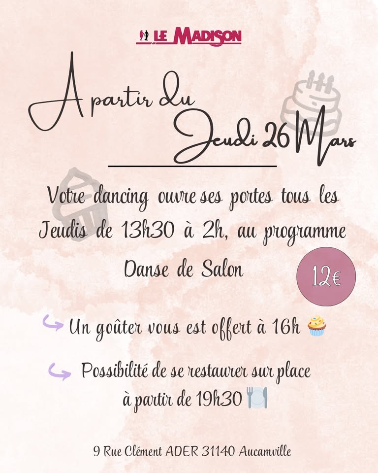 Après-midi Danse de Salon au Dancing