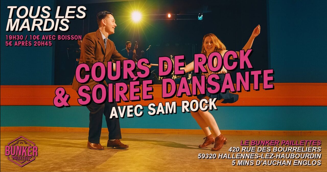 🕺 ATELIER ROCK + SOIRÉE DANSANTE