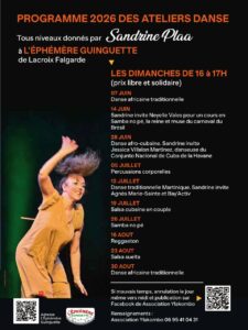 Ateliers danse à l&rsquo; Éphémère Guinguette Été 2026