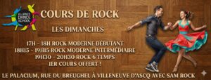 Ateliers Rock Moderne et 6 Temps (débutant à avancé) dès 17h au Palacium de Villeneuve D&rsquo;Ascq