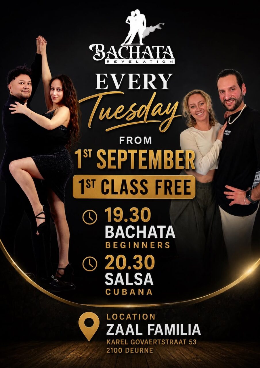 Bachata & Salsa Revelation Antwerp 1st class Free