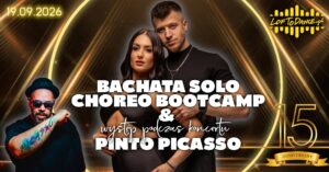 Bachata solo choreo bootcamp & występ podczas koncertu Pinto Picasso