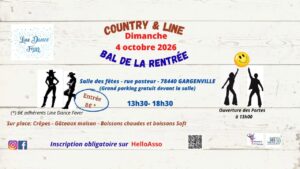 Bal Country & Line- 4 octobre 2026