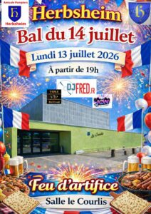 Bal du 14 Juillet & Feu d&rsquo;Artifice avec DJ Fred