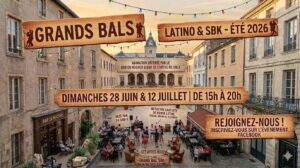 Bal latino SBK place de la mairie a vienne -de 15h à 20h avec les bars Le ROCHER et le BHV