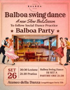 Balboa Lesson & Practice