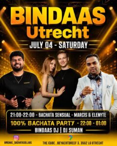 BINDAAS UTRECHT 2026 – 100% TOP MONTHLY BACHATA EVENT