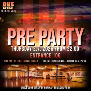 BRATISLAVA KIZOMBA FESTIVAL – BKF26 – PREPARTY 2.7.2026