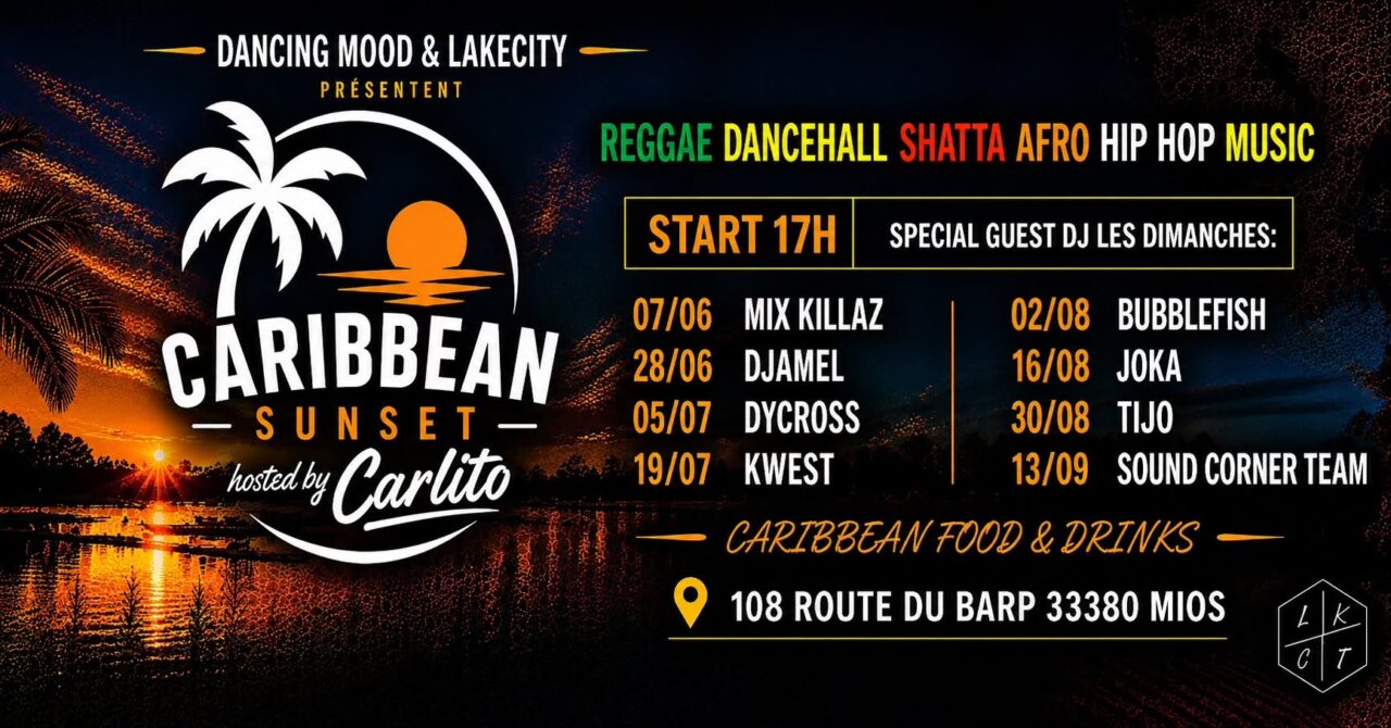 CARIBBEAN SUNSET🌴☀️REGGAE DANCEHALL SHATTA🔥@LAKECITY