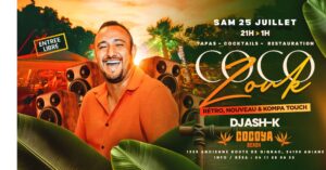 COCO’ZOUK 🌴 SAMEDI 25 JUILLET ~ COCOYA BEACH * DJ ASH-K