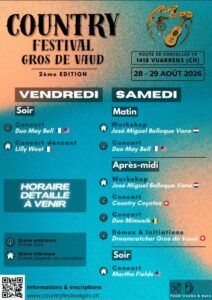 Concert de Lilly West à l&rsquo;occasion du Country Festival Gros de Vaud