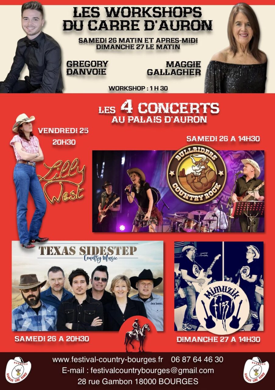 Concert de Lilly West lors de Festival Country de Bourges organisé par Kansas Line Dance