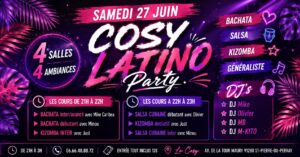 Cosy Latino Party – 27 Juin 2026