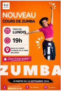 Cours ANNUELS ZUMBA BELLIGNAT