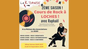 Cours de ROCK à LaKdanse – LOCHES – Rentrée 2026-27