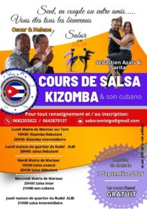 cours de salsa et kizomba albi Marssac