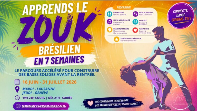 Cours de Zouk Brésilien – Genève
