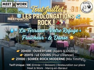 Cours et soirée rock de juillet au Meet&Work !