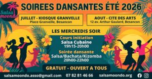 Cours initiation salsa et soirée salsa/bachata/kizomba