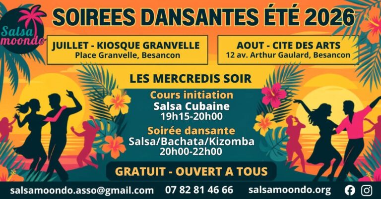Cours initiation salsa et soirée salsa/bachata/kizomba