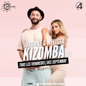 Cours Kizomba / UrbanKiz Sensuelle à Mons en Baroeul avec Jordane & Mélissa