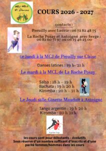 cours pour l&rsquo;année 2026 2027