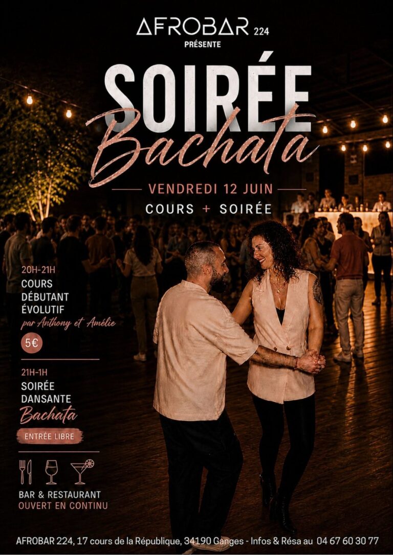 Cours + Soirée Bachata à l’AFROBAR