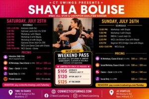 CT Swings presents WSDC Champion Shayla Bouise