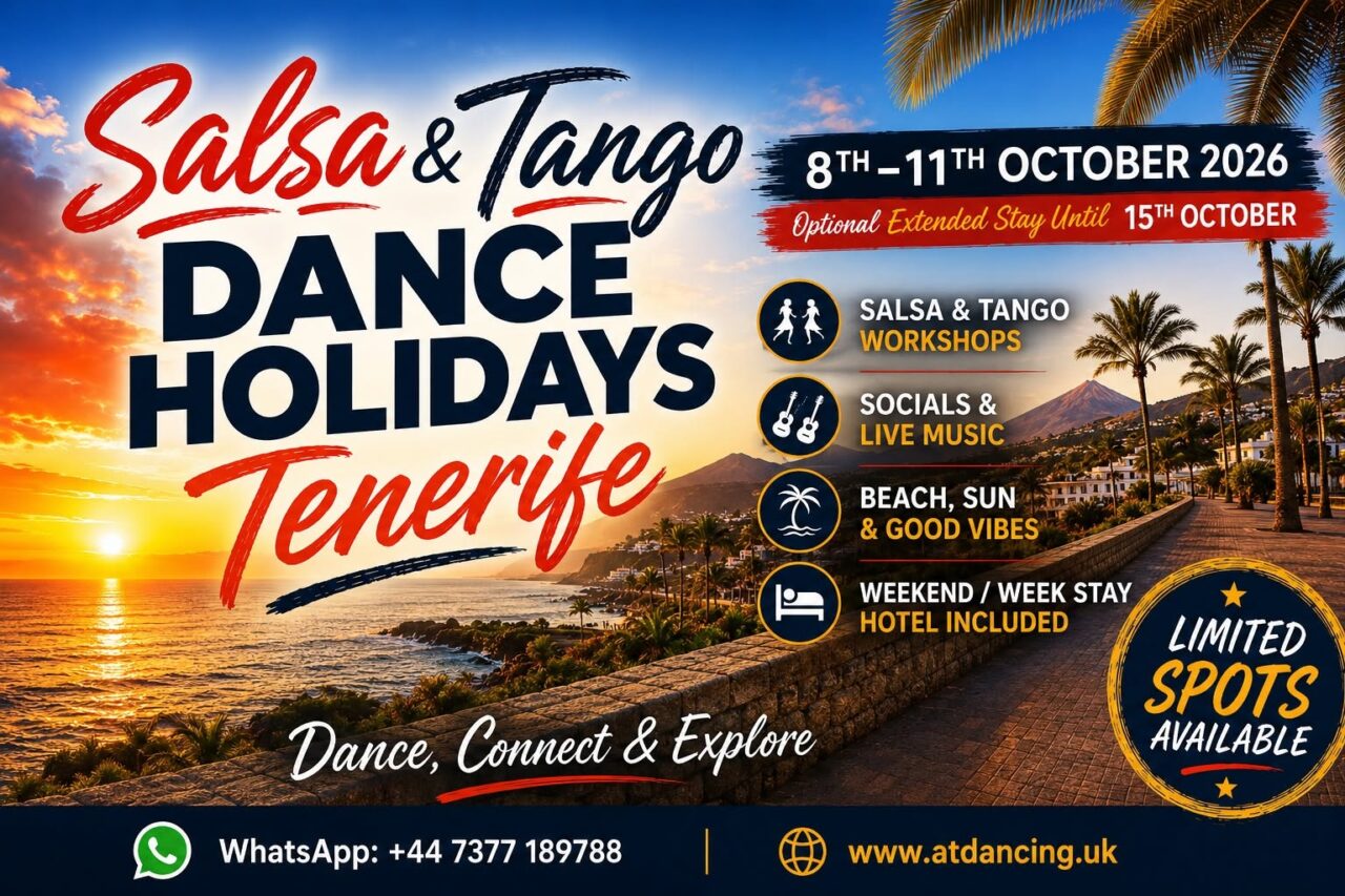 Dance Holidays in Tenerife – Salsa & Tango – October 2026