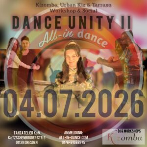 DANCE UNITY II – KIZOMBA, URBANKIZ & TARRAXO