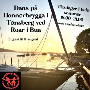 Dans på Honnørbrygga i Tønsberg v/Roar i Bua