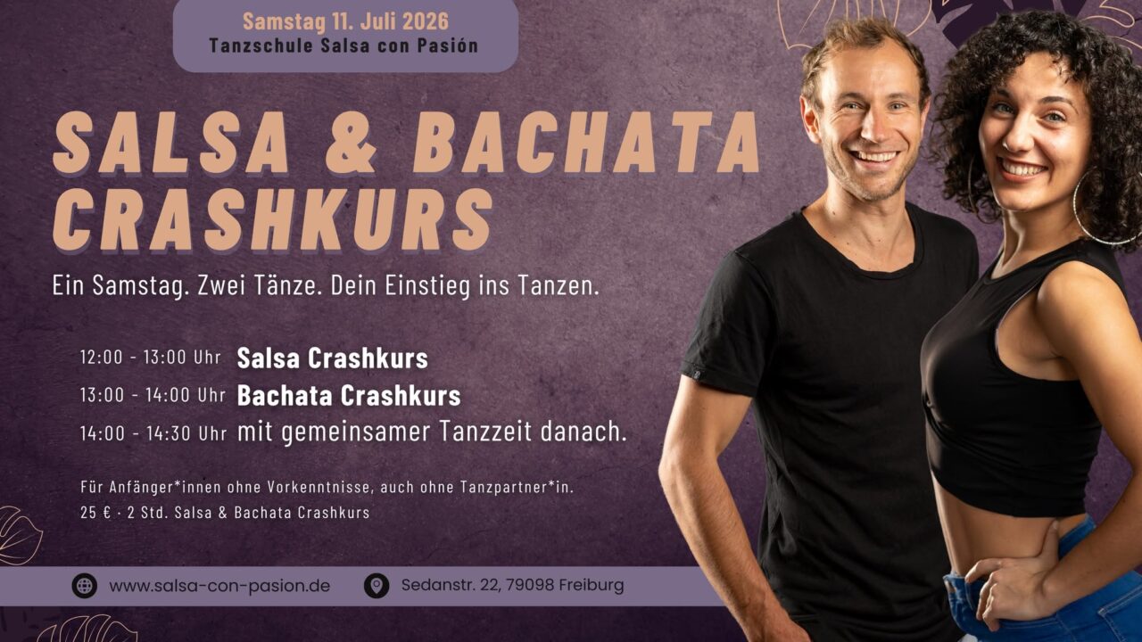 Endlich Tanzen Lernen in Freiburg – Salsa & Bachata für Anfänger*innen
