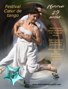 Festival cœur de tango – Jour 1, le 29 juillet (au 02 août)