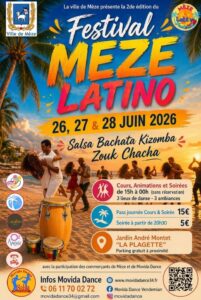 FESTIVAL MÈZE LATINO 26-27-28 JUIN 2026 – 2ᵉ ÉDITION