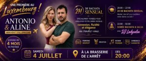 🔥 FIRST TIME IN LUXEMBOURG 🔥 Antonio & Aline 🇩🇪 | 2h Bachata Sensual Workshops • DJ Ladysalsa •