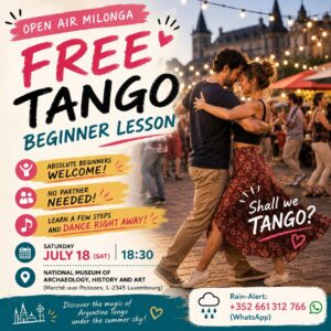 [Free] Tango lesson OPEN AIR ! [for Beginners]