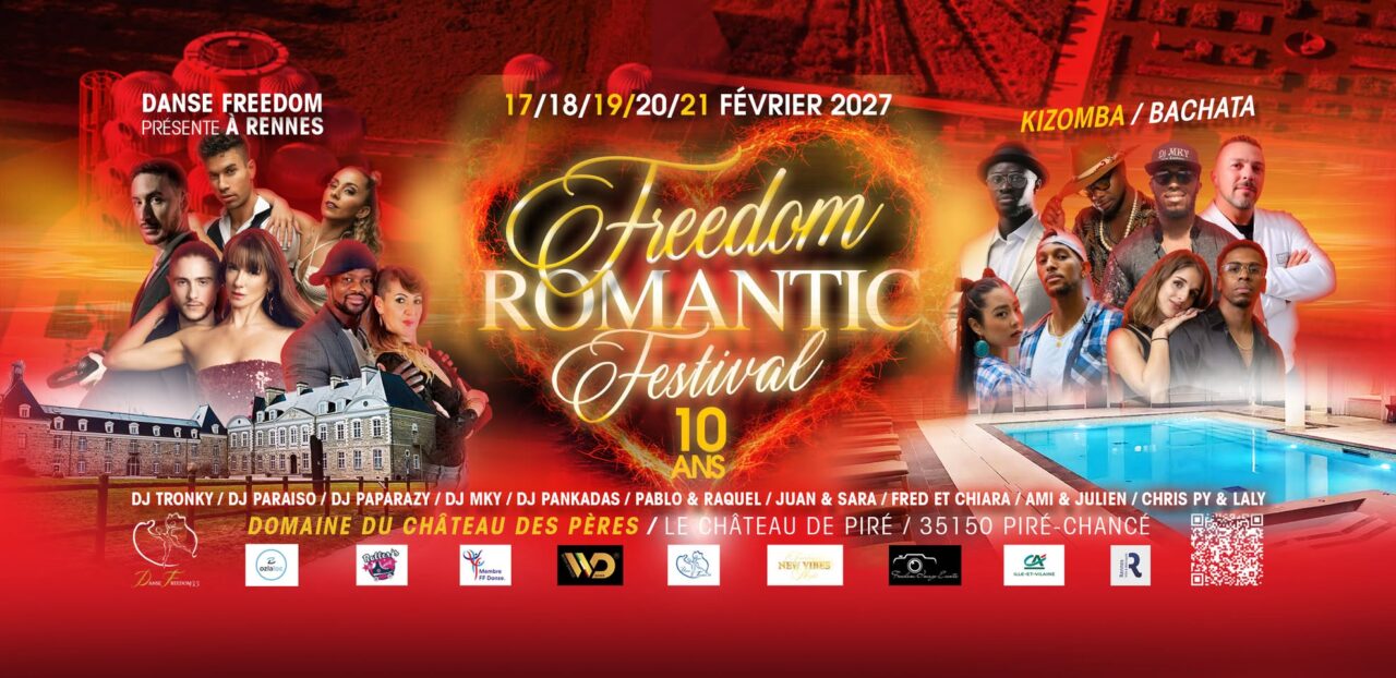 FREEDOM ROMANTIC FESTIVAL – 10 EME EDITION SPECIALE CHATEAU – 17/18/19/20/21 FEVRIER 2027