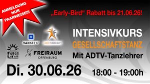 Gesellschaftstanz Intensiv-Anfängerkurs im FREIRAUM Offenburg